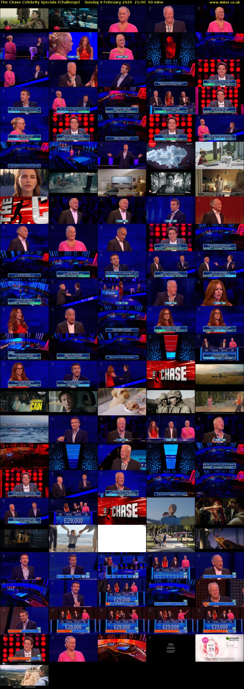The Chase Celebrity Specials (Challenge) Sunday 9 February 2020 21:00 - 22:00