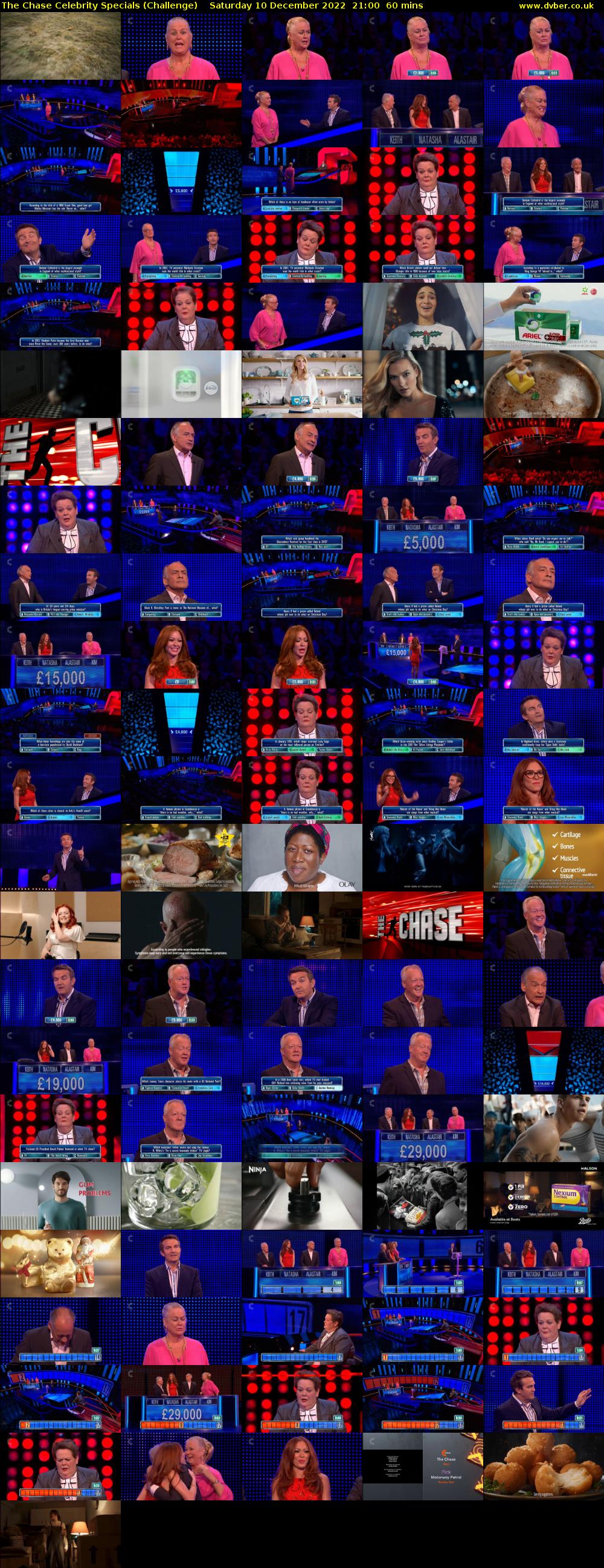 The Chase Celebrity Specials (Challenge) Saturday 10 December 2022 21:00 - 22:00
