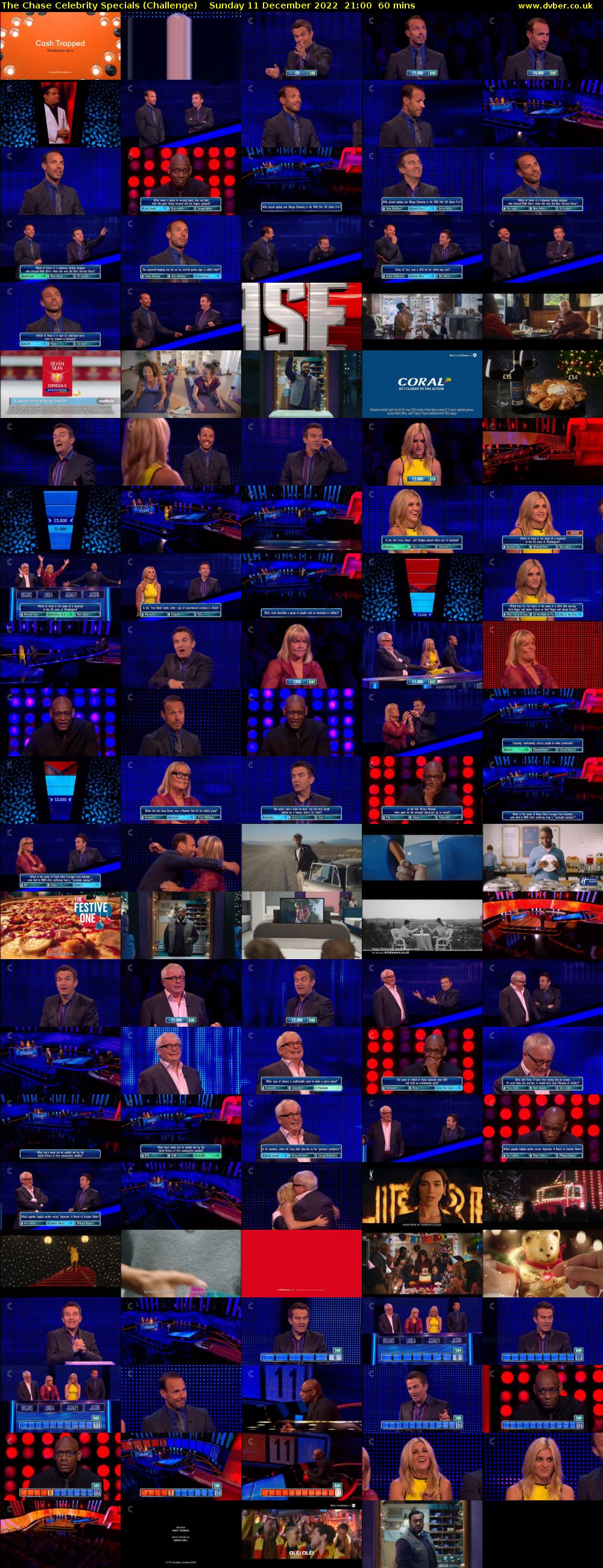 The Chase Celebrity Specials (Challenge) Sunday 11 December 2022 21:00 - 22:00