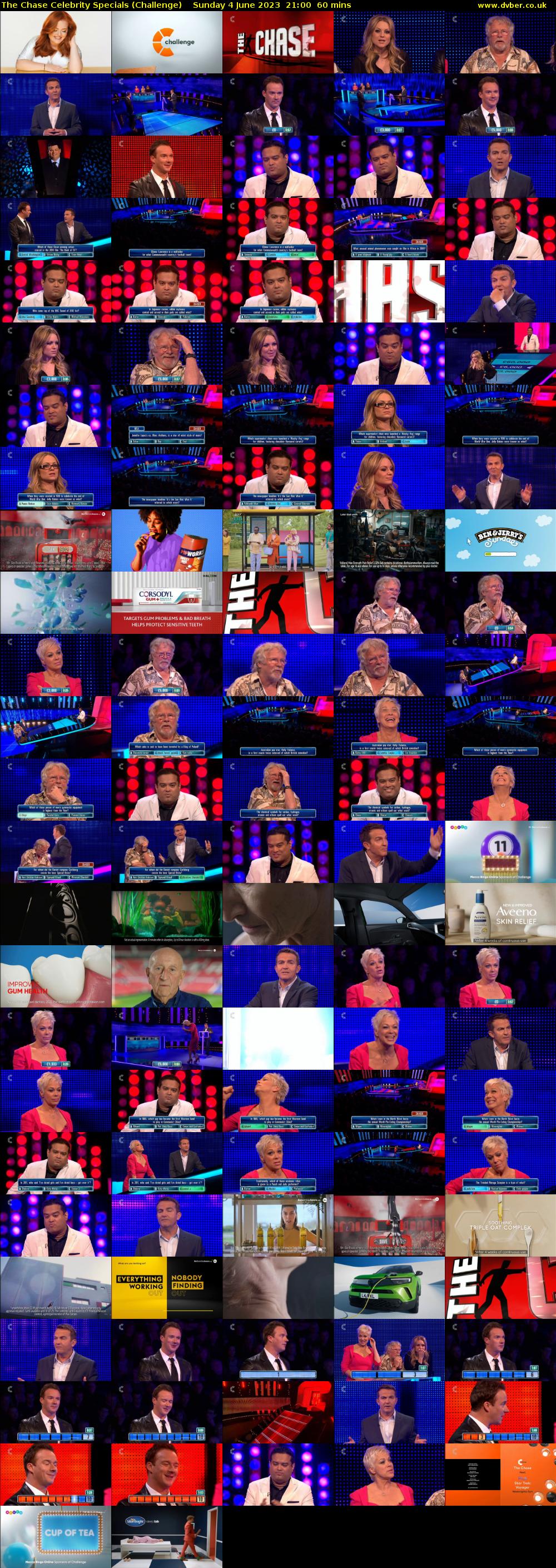The Chase Celebrity Specials (Challenge) Sunday 4 June 2023 21:00 - 22:00