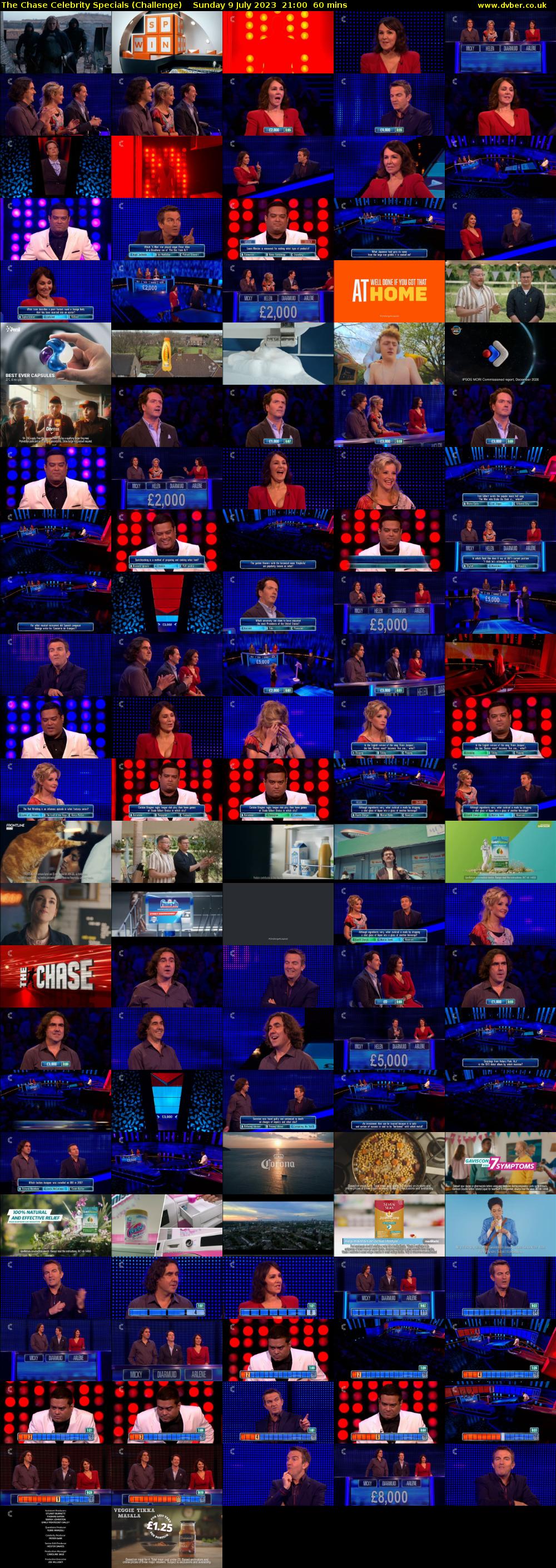 The Chase Celebrity Specials (Challenge) Sunday 9 July 2023 21:00 - 22:00