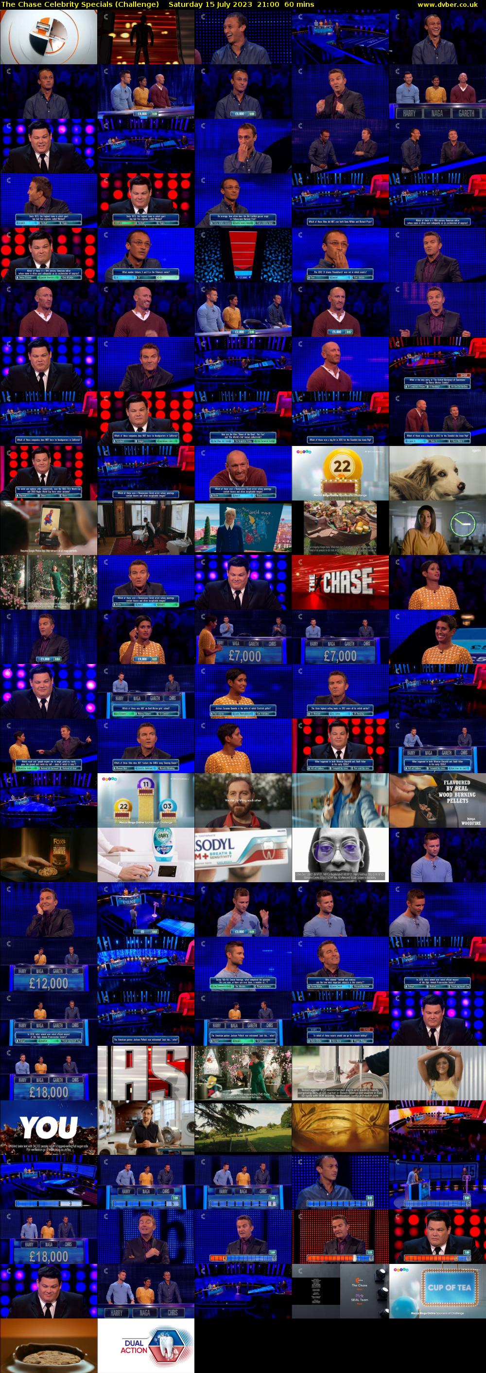 The Chase Celebrity Specials (Challenge) Saturday 15 July 2023 21:00 - 22:00