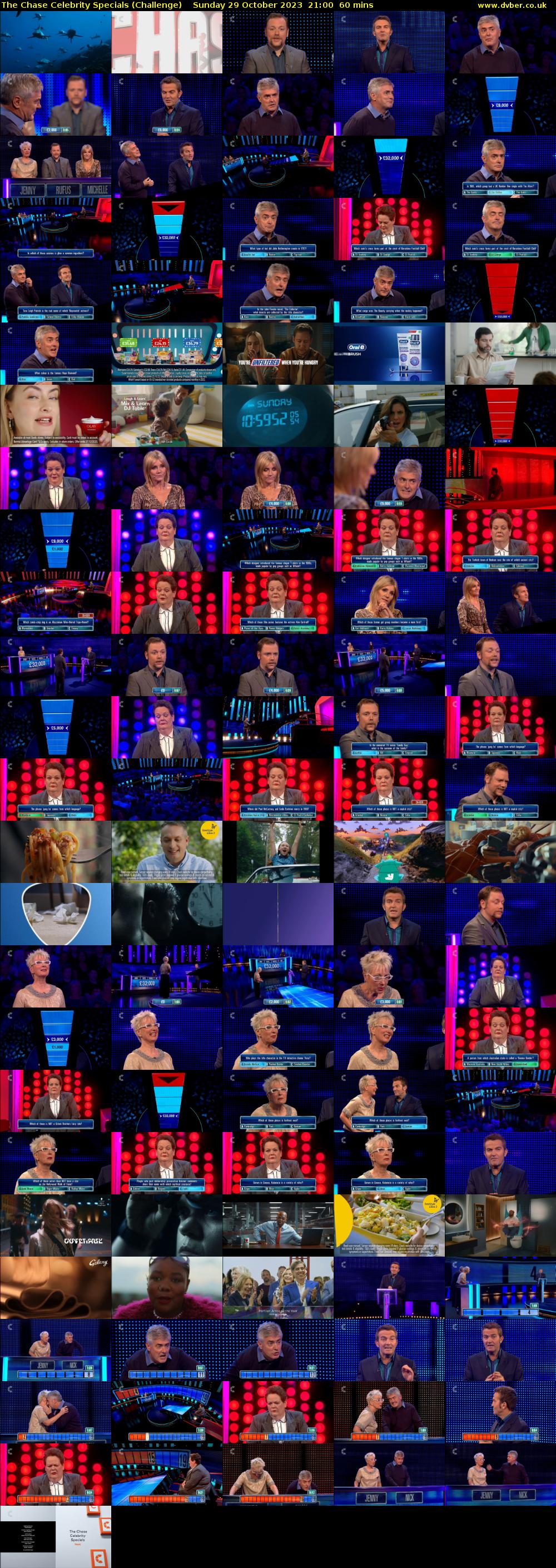 The Chase Celebrity Specials (Challenge) Sunday 29 October 2023 21:00 - 22:00