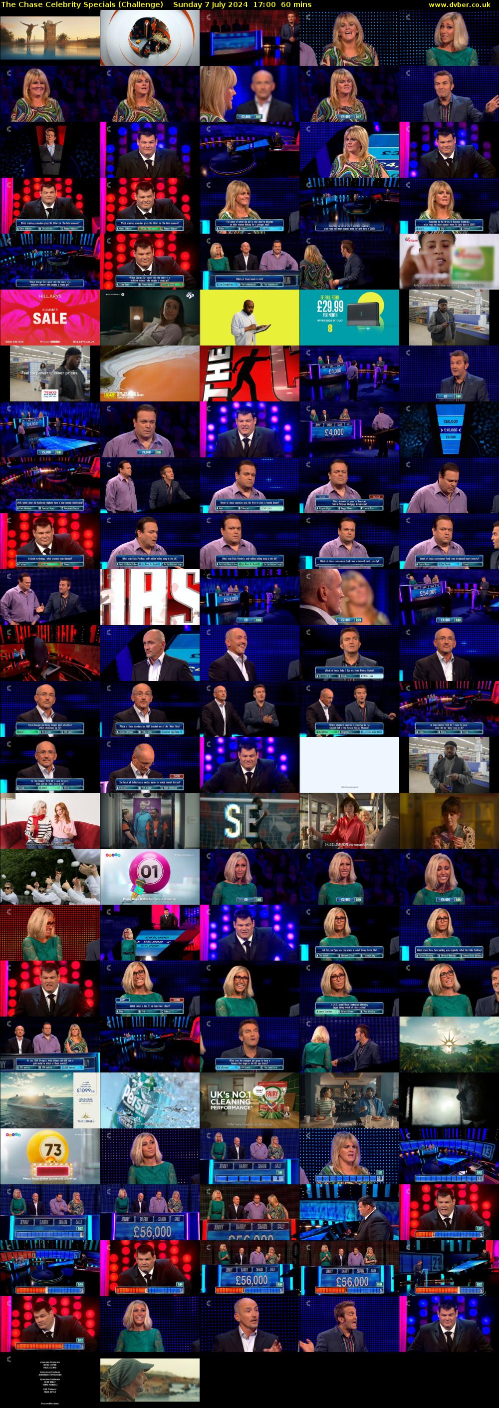 The Chase Celebrity Specials (Challenge) Sunday 7 July 2024 17:00 - 18:00
