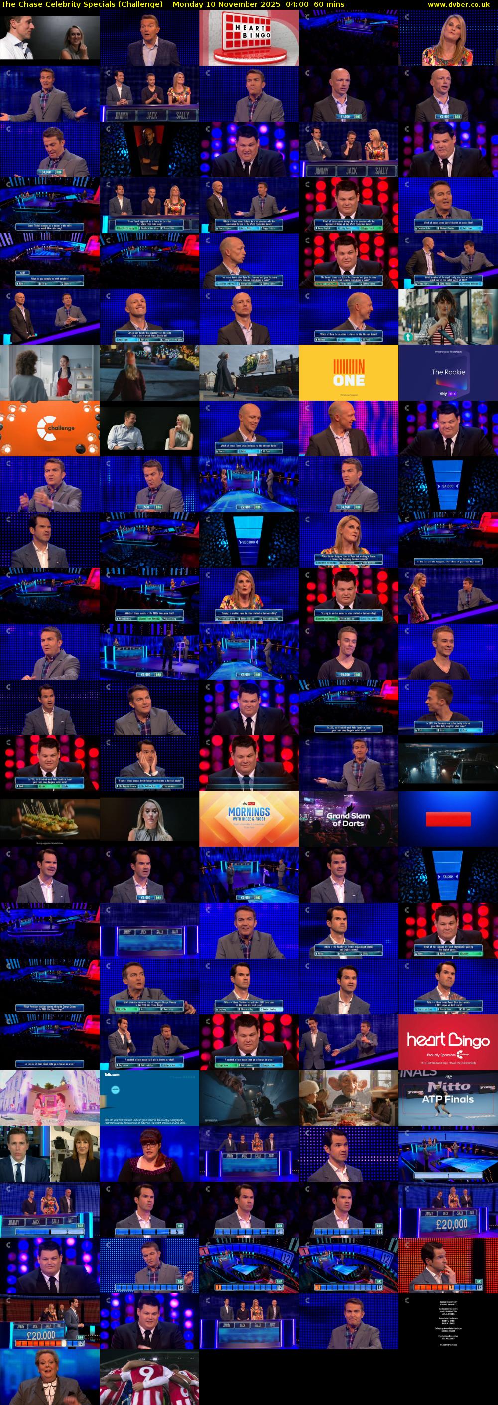 The Chase Celebrity Specials (Challenge) Monday 10 November 2025 04:00 - 05:00