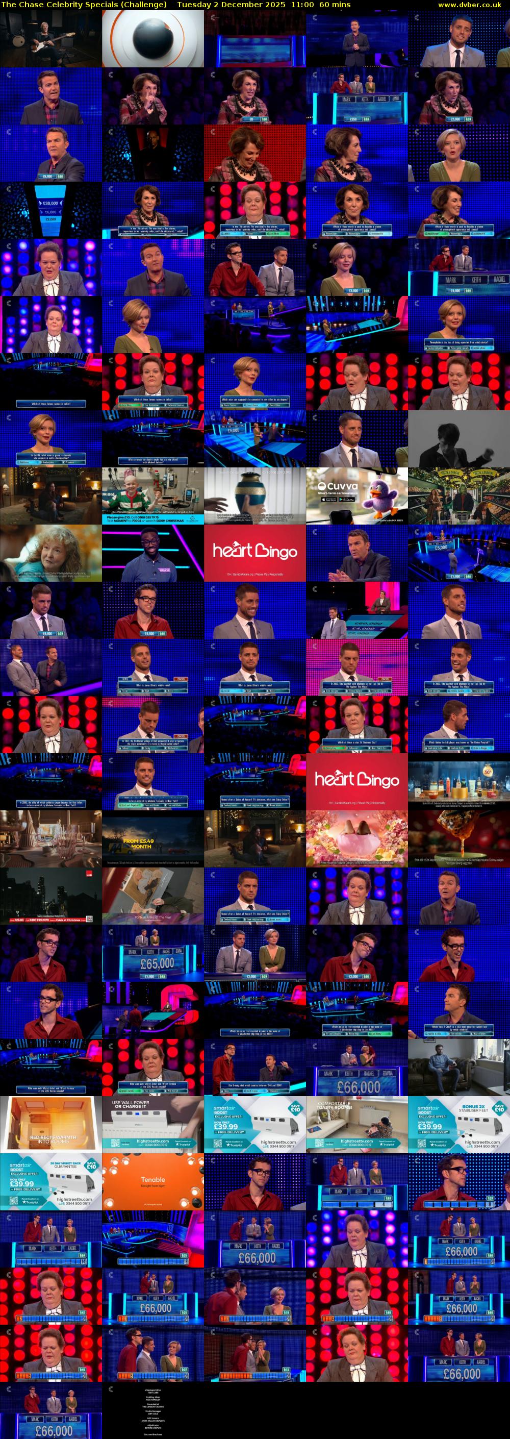 The Chase Celebrity Specials (Challenge) Tuesday 2 December 2025 11:00 - 12:00