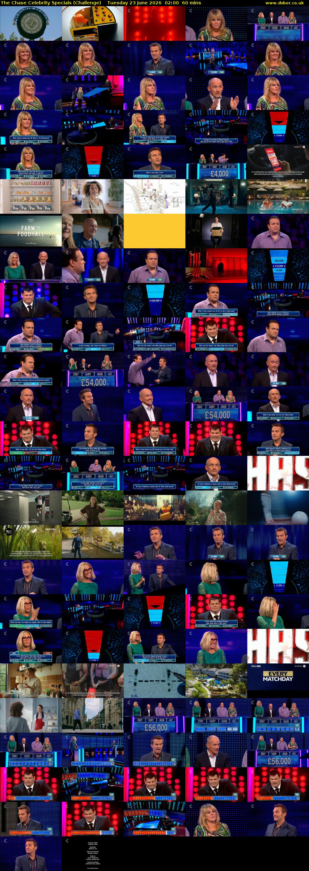 The Chase Celebrity Specials (Challenge) Tuesday 23 June 2026 02:00 - 03:00