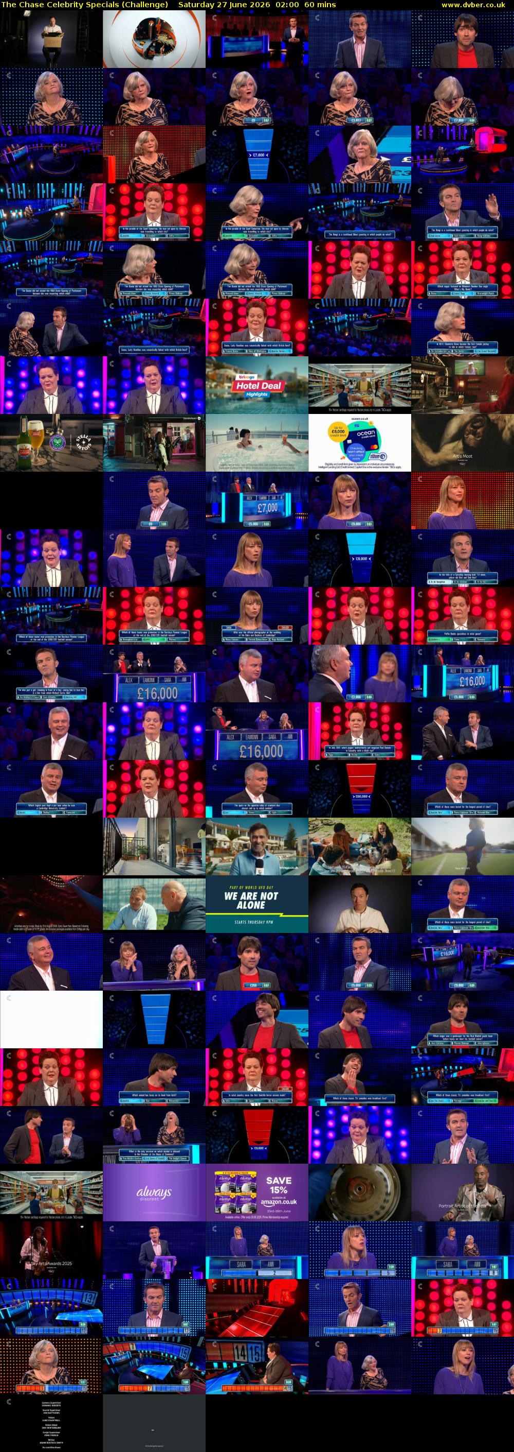 The Chase Celebrity Specials (Challenge) Saturday 27 June 2026 02:00 - 03:00