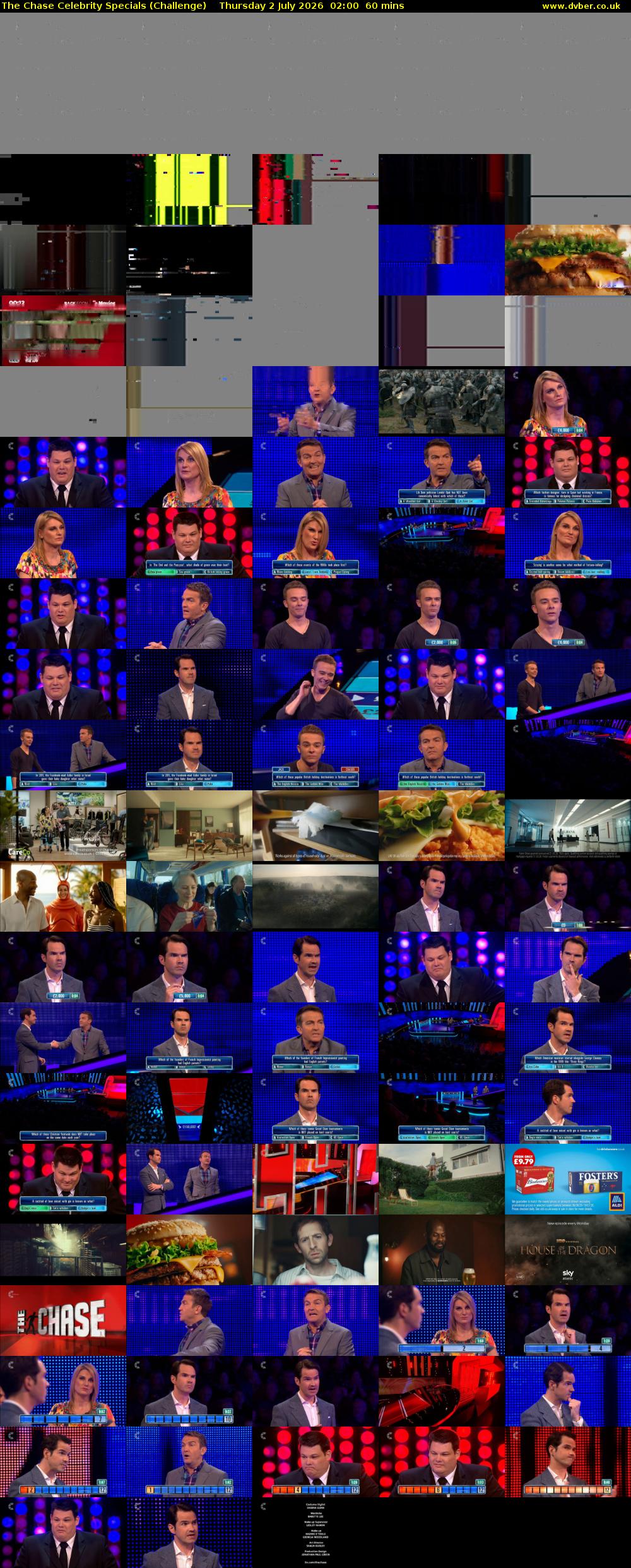 The Chase Celebrity Specials (Challenge) Thursday 2 July 2026 02:00 - 03:00
