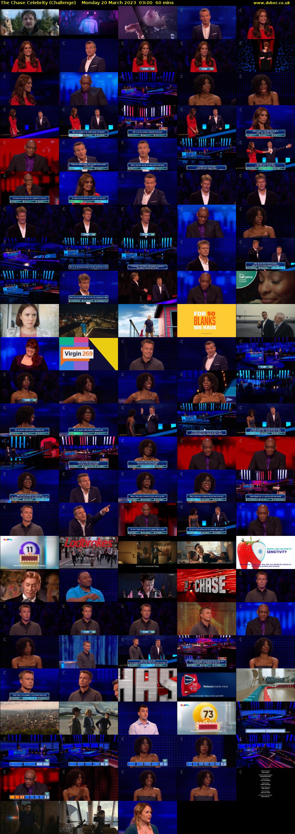 The Chase Celebrity (Challenge) Monday 20 March 2023 03:00 - 04:00