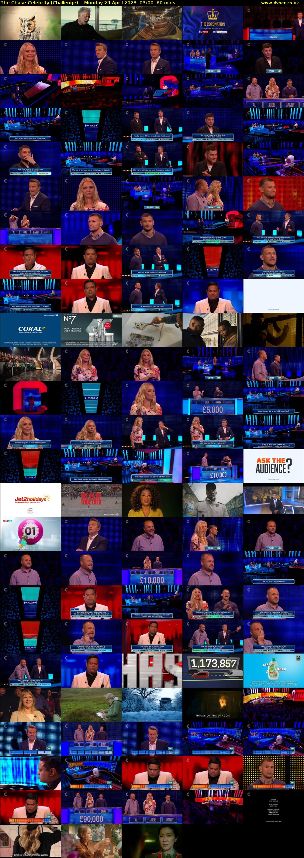The Chase Celebrity (Challenge) Monday 24 April 2023 03:00 - 04:00