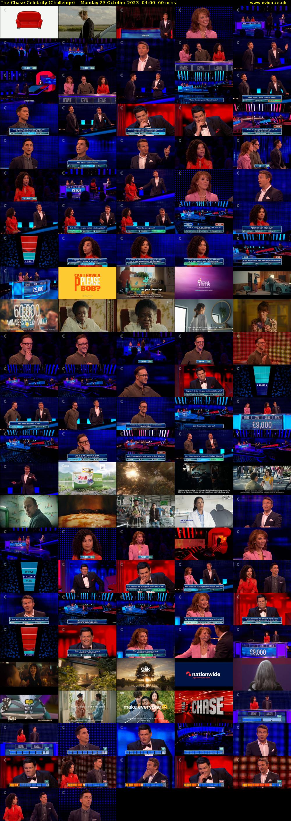 The Chase Celebrity (Challenge) Monday 23 October 2023 04:00 - 05:00