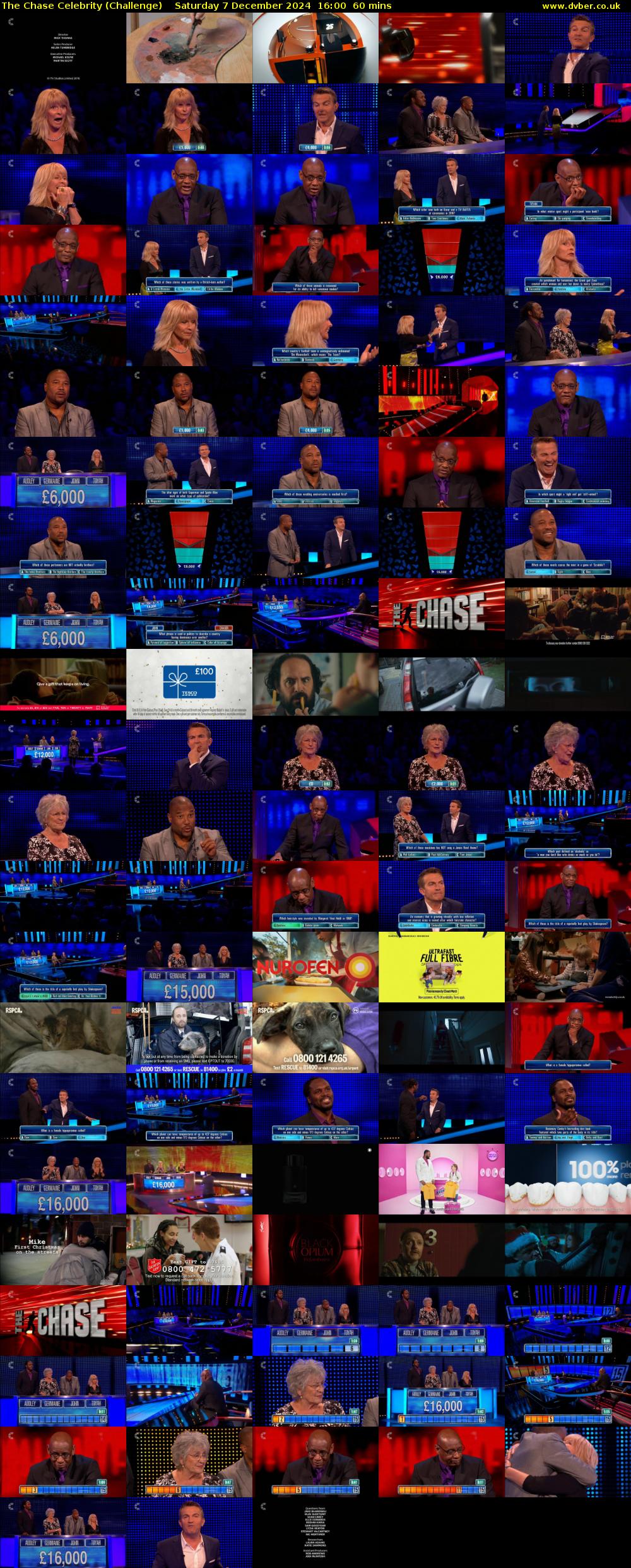 The Chase Celebrity (Challenge) Saturday 7 December 2024 16:00 - 17:00