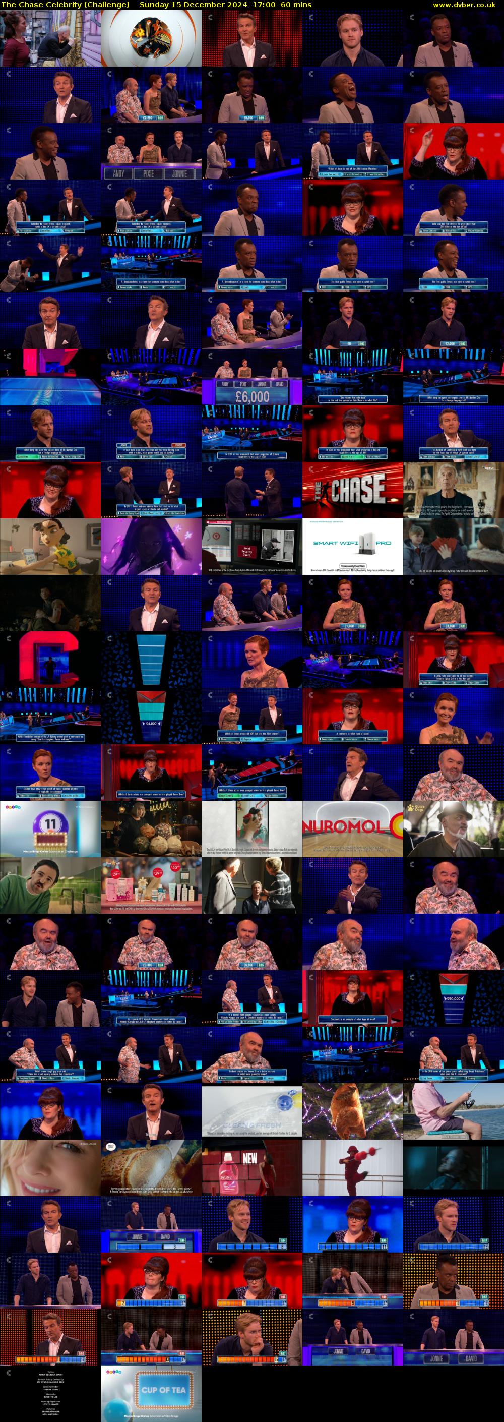 The Chase Celebrity (Challenge) Sunday 15 December 2024 17:00 - 18:00