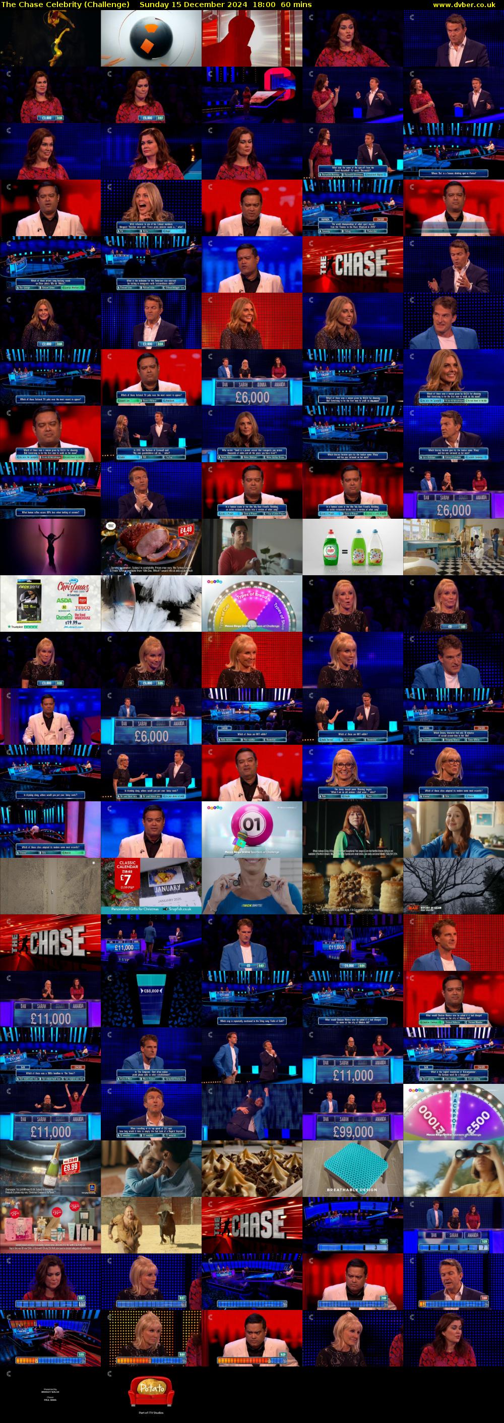 The Chase Celebrity (Challenge) Sunday 15 December 2024 18:00 - 19:00