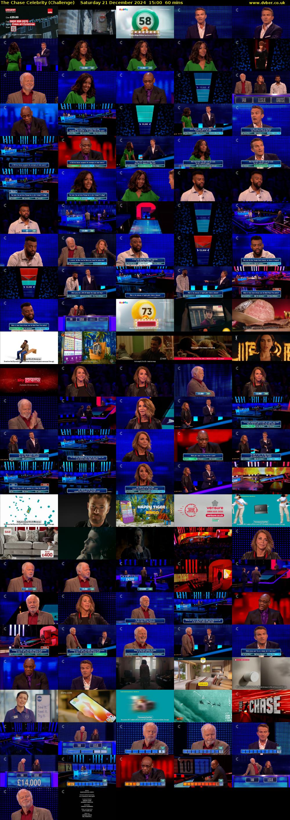 The Chase Celebrity (Challenge) Saturday 21 December 2024 15:00 - 16:00