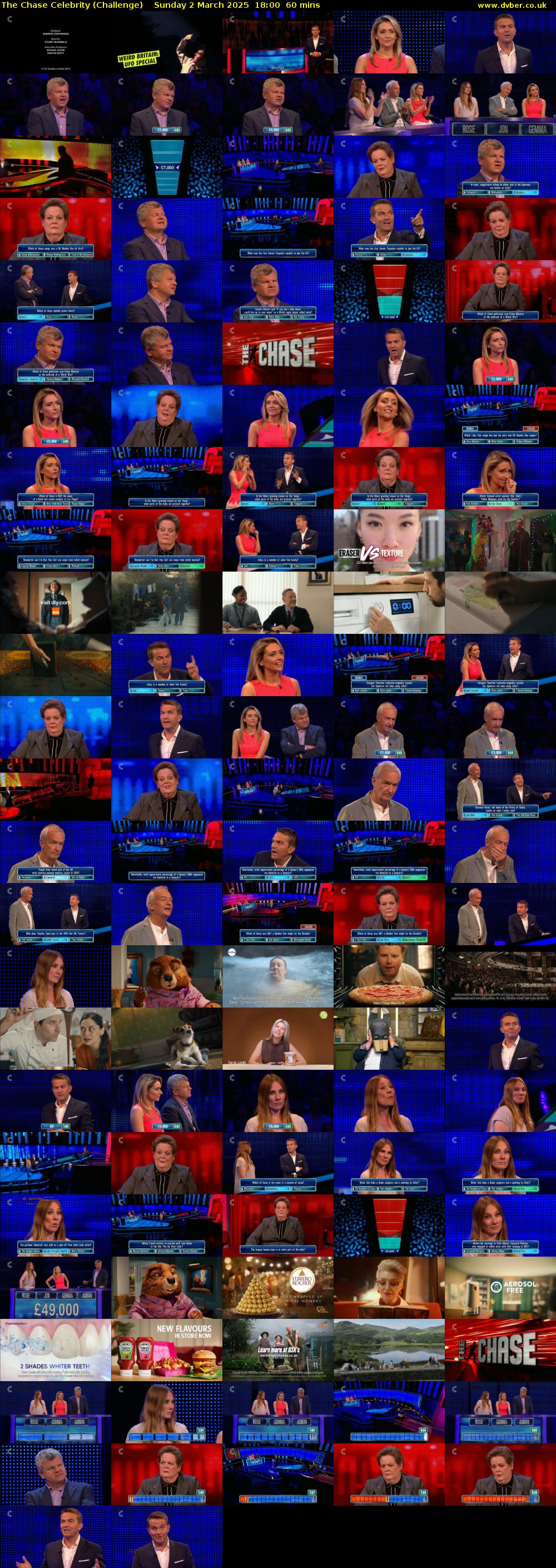 The Chase Celebrity (Challenge) Sunday 2 March 2025 18:00 - 19:00