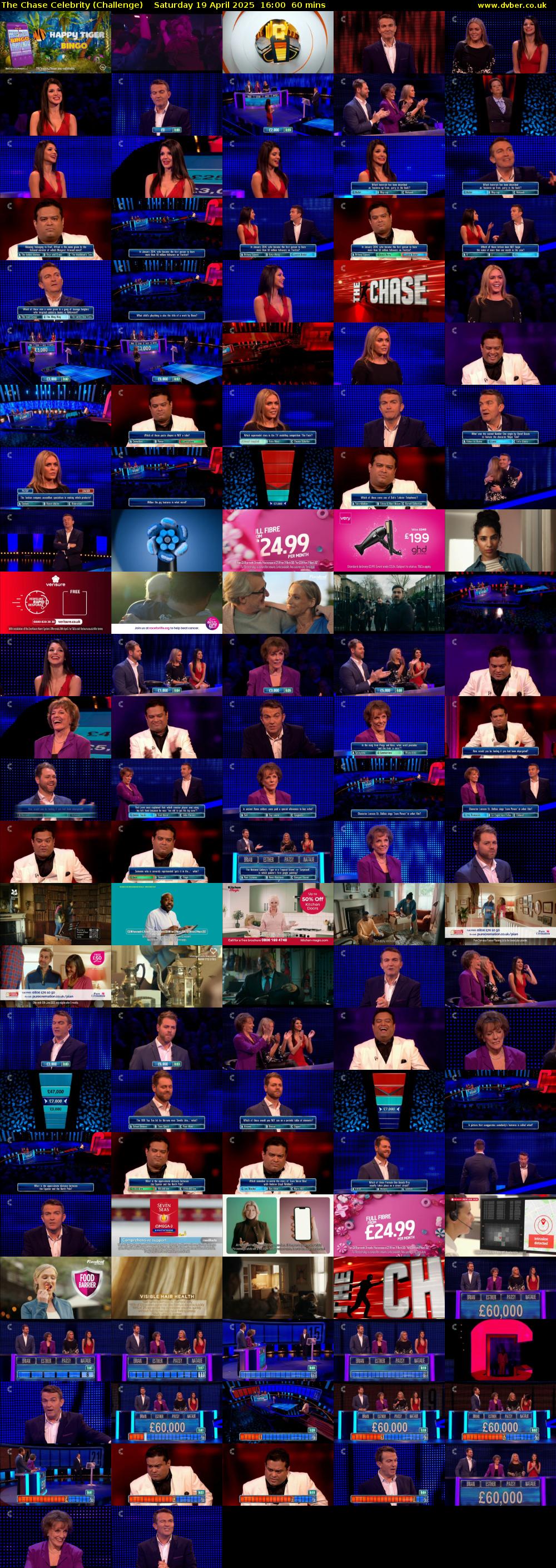 The Chase Celebrity (Challenge) Saturday 19 April 2025 16:00 - 17:00