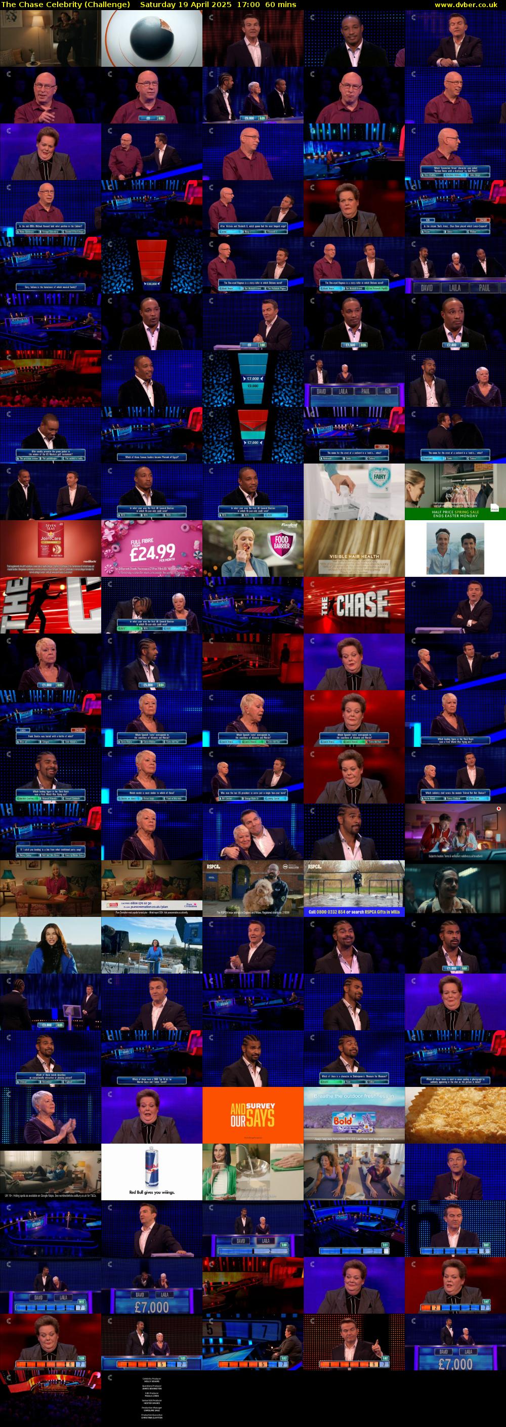 The Chase Celebrity (Challenge) Saturday 19 April 2025 17:00 - 18:00