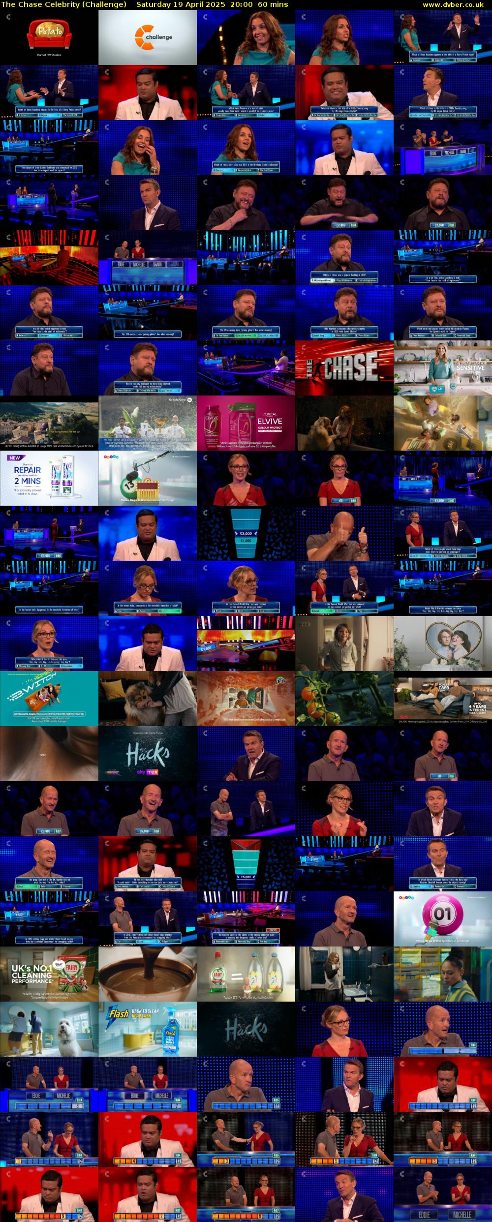 The Chase Celebrity (Challenge) Saturday 19 April 2025 20:00 - 21:00