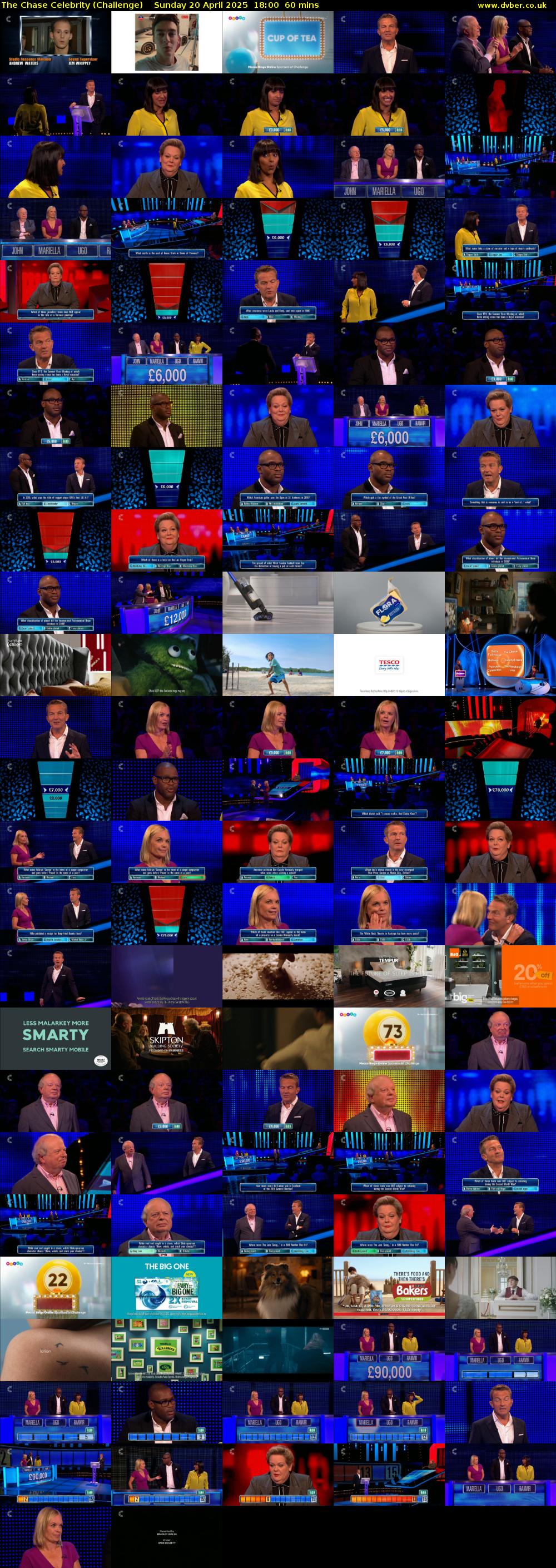 The Chase Celebrity (Challenge) Sunday 20 April 2025 18:00 - 19:00