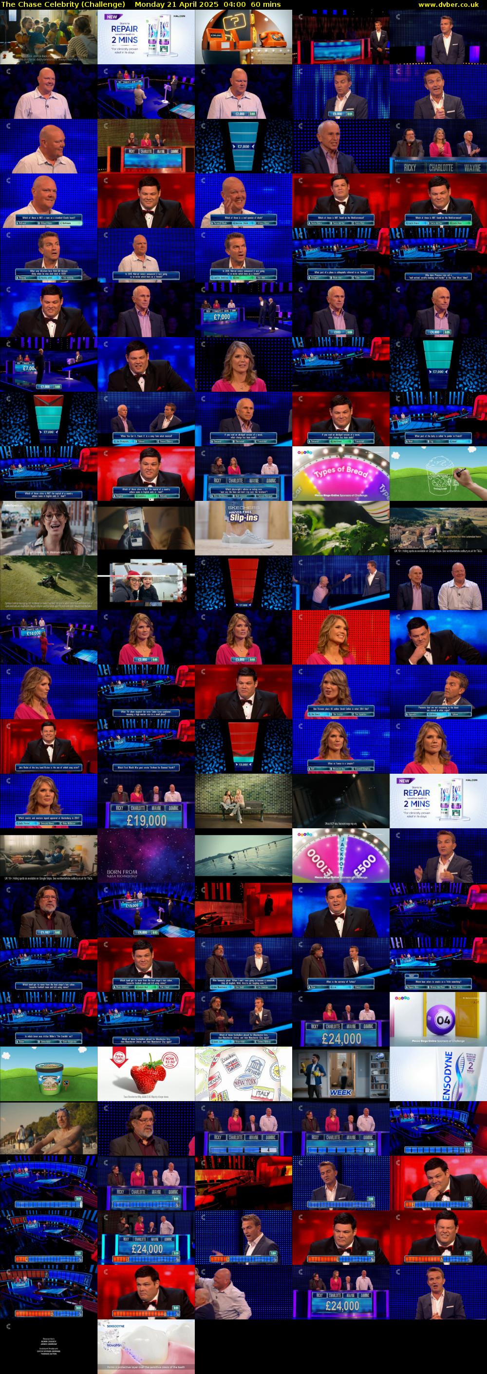 The Chase Celebrity (Challenge) Monday 21 April 2025 04:00 - 05:00