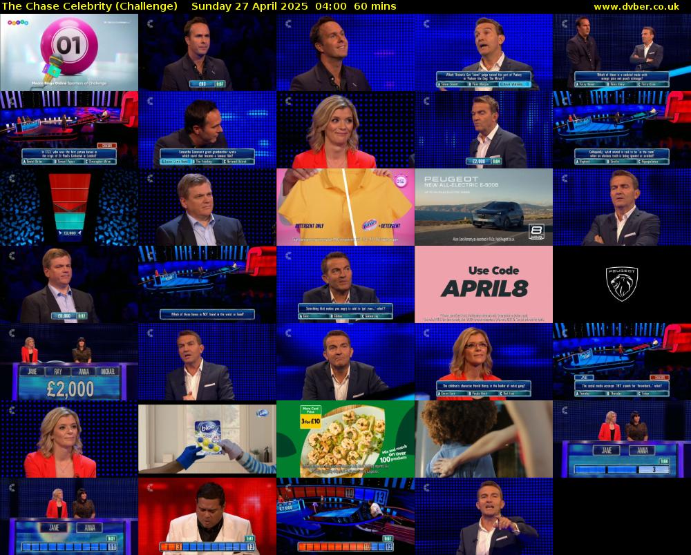 The Chase Celebrity (Challenge) Sunday 27 April 2025 04:00 - 05:00