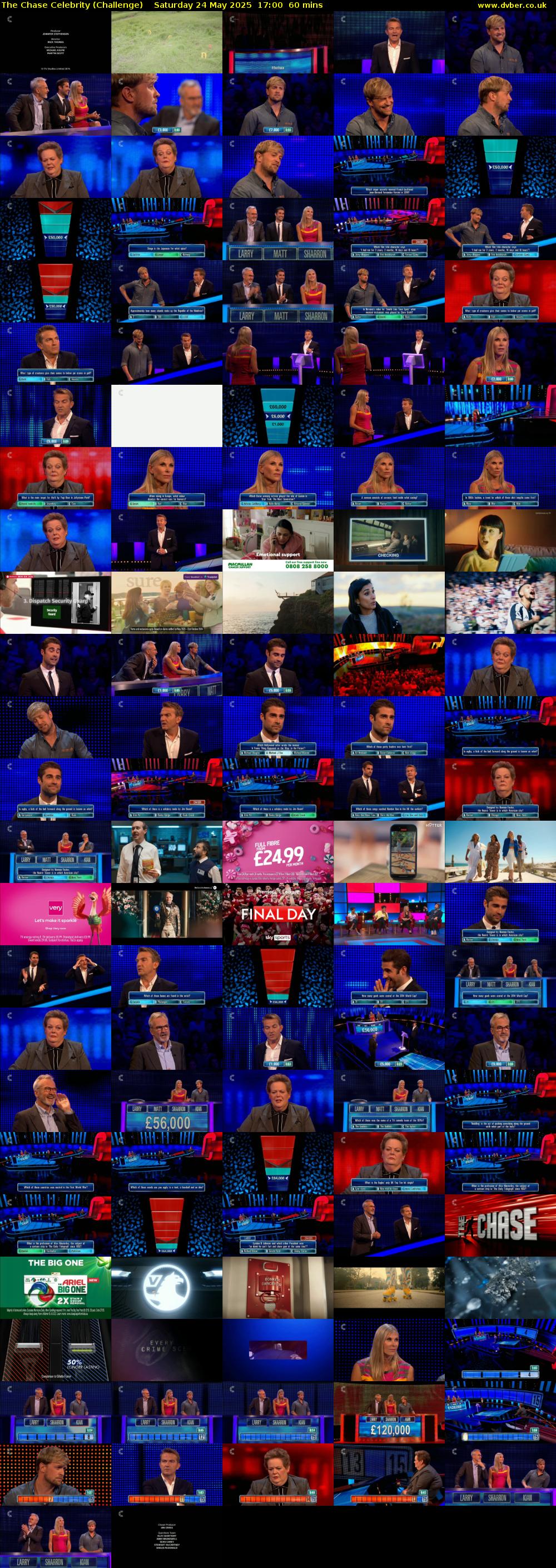 The Chase Celebrity (Challenge) Saturday 24 May 2025 17:00 - 18:00