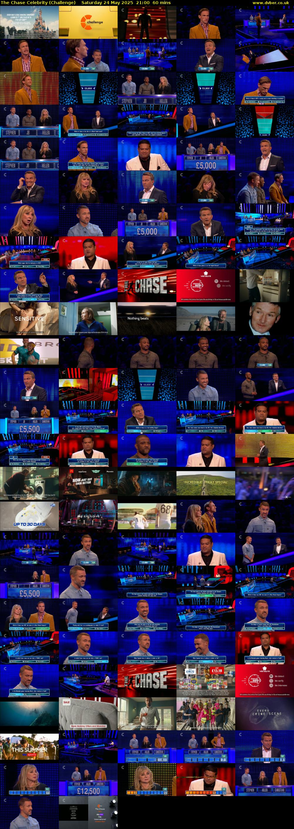 The Chase Celebrity (Challenge) Saturday 24 May 2025 21:00 - 22:00