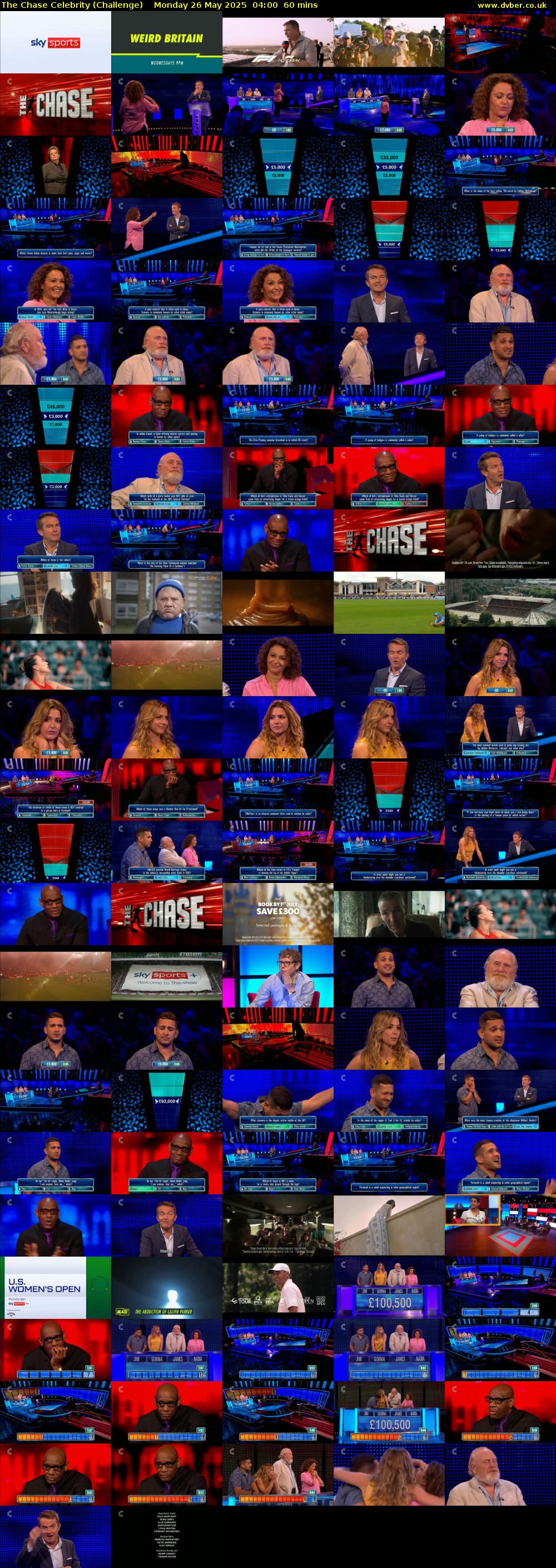 The Chase Celebrity (Challenge) Monday 26 May 2025 04:00 - 05:00