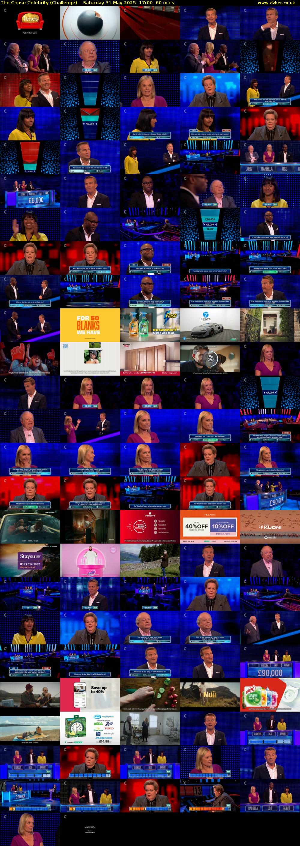 The Chase Celebrity (Challenge) Saturday 31 May 2025 17:00 - 18:00