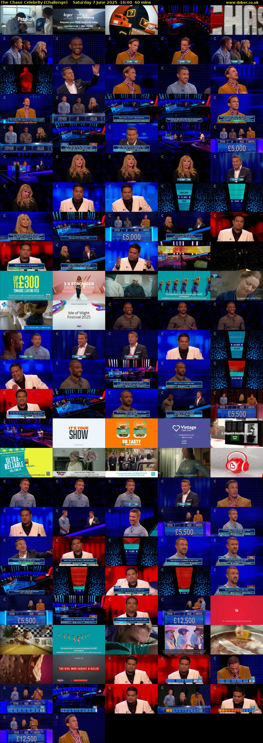 The Chase Celebrity (Challenge) Saturday 7 June 2025 16:00 - 17:00