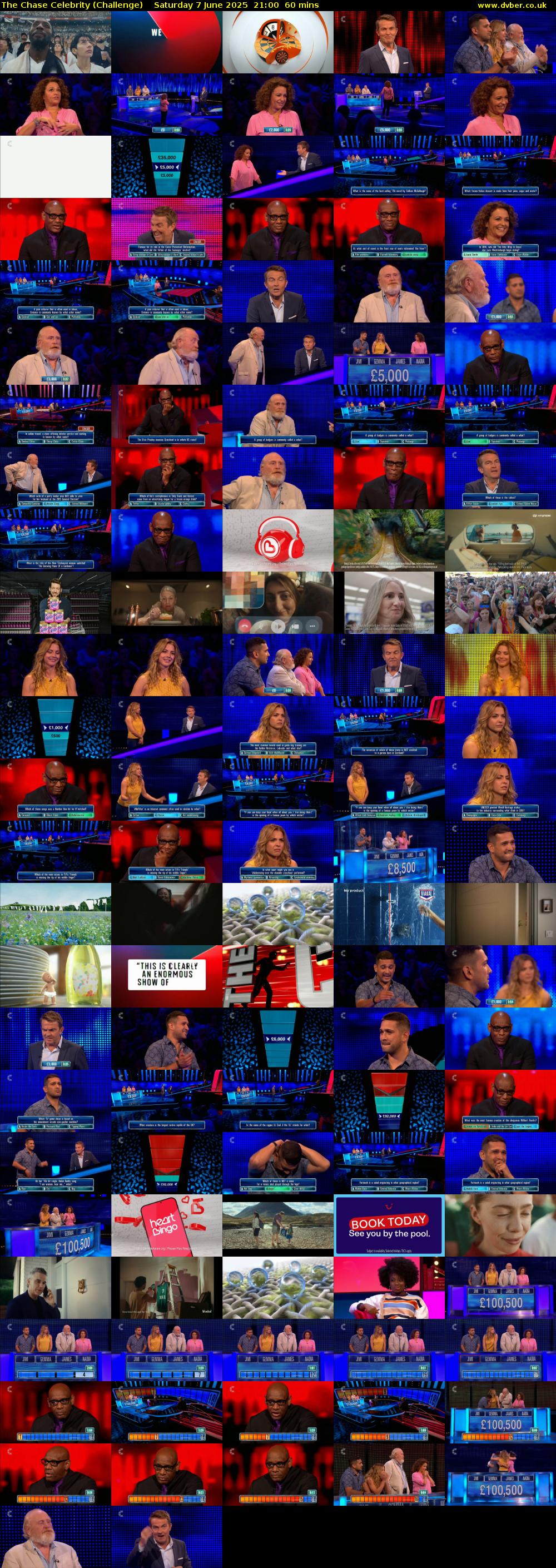 The Chase Celebrity (Challenge) Saturday 7 June 2025 21:00 - 22:00