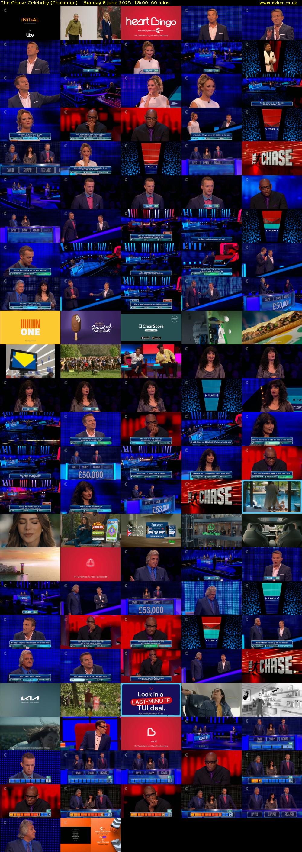 The Chase Celebrity (Challenge) Sunday 8 June 2025 18:00 - 19:00