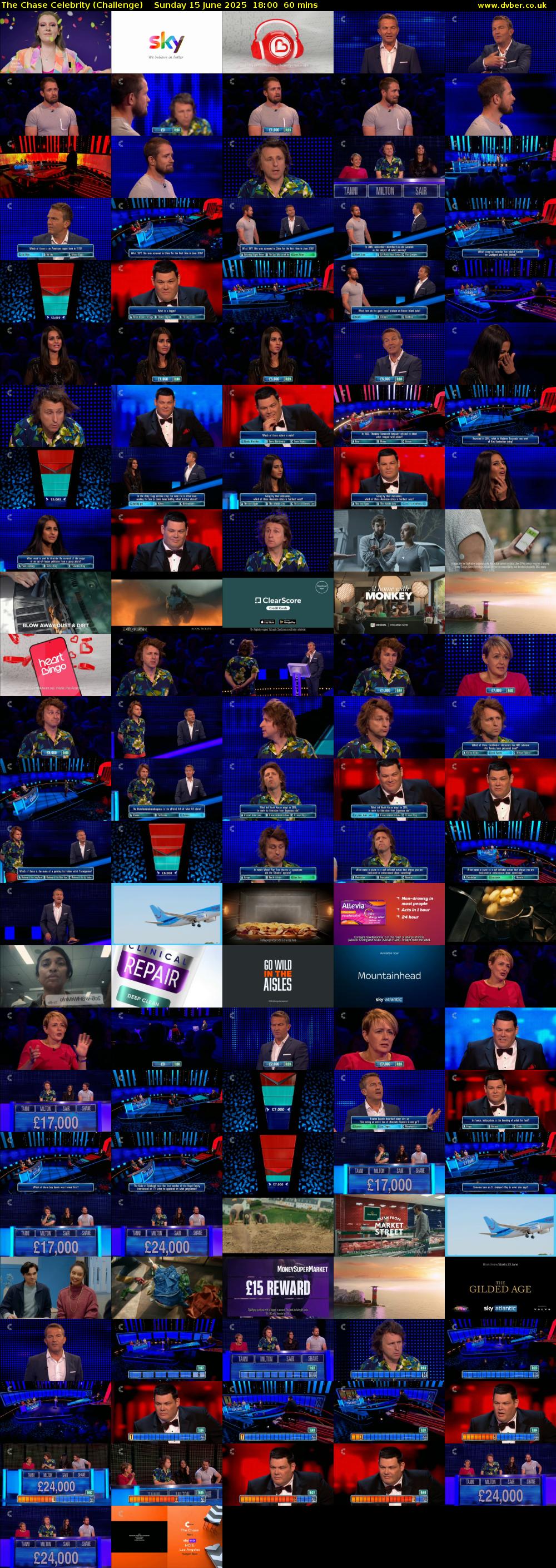 The Chase Celebrity (Challenge) Sunday 15 June 2025 18:00 - 19:00