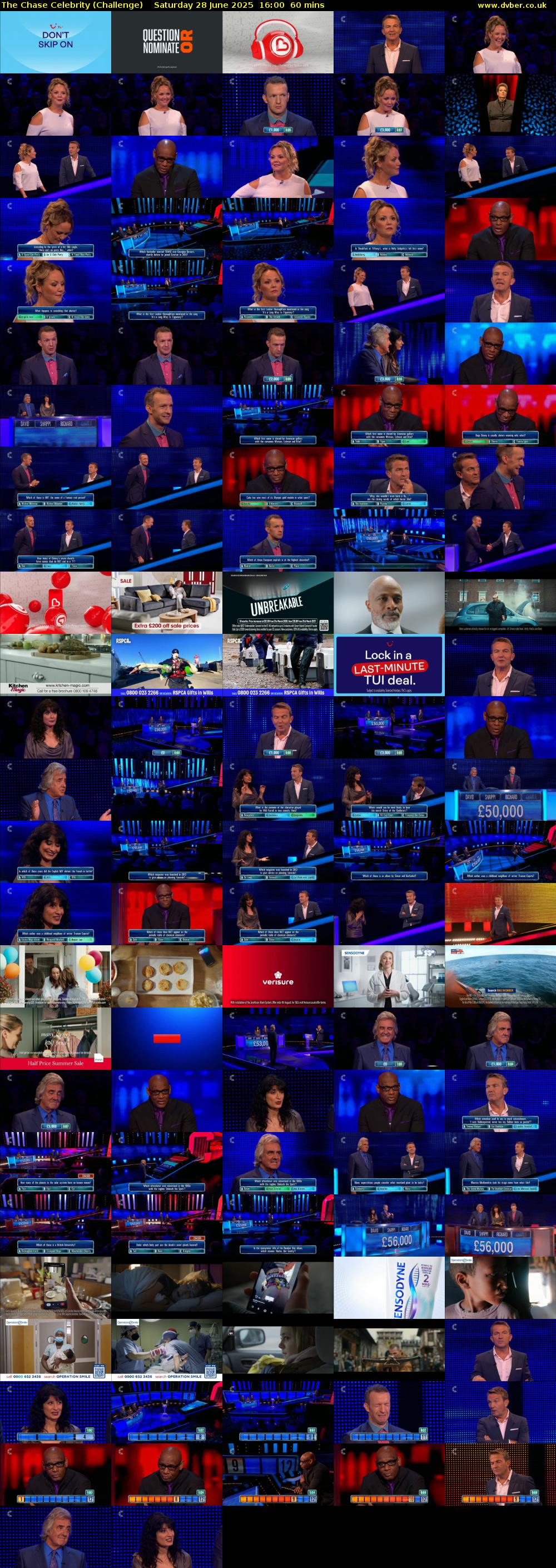 The Chase Celebrity (Challenge) Saturday 28 June 2025 16:00 - 17:00
