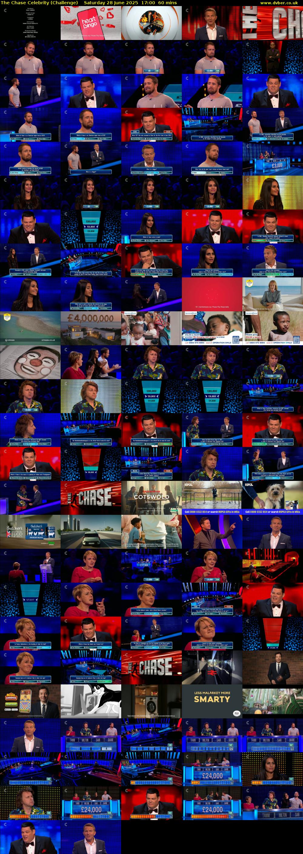 The Chase Celebrity (Challenge) Saturday 28 June 2025 17:00 - 18:00
