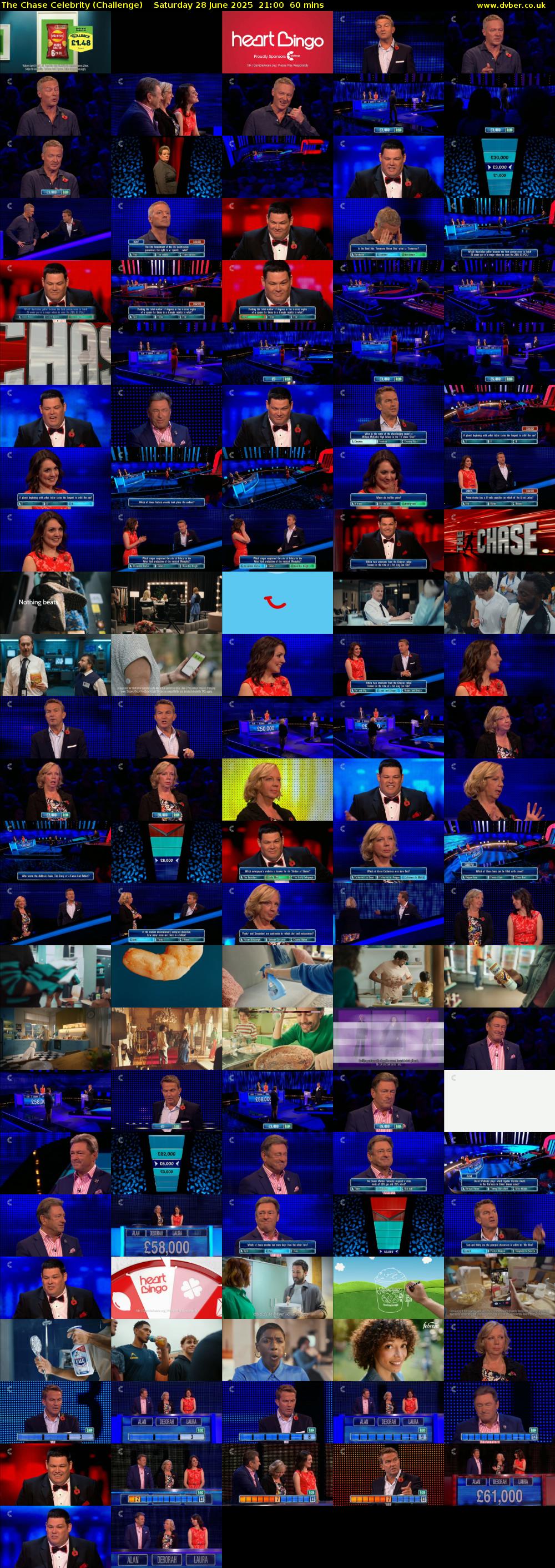 The Chase Celebrity (Challenge) Saturday 28 June 2025 21:00 - 22:00