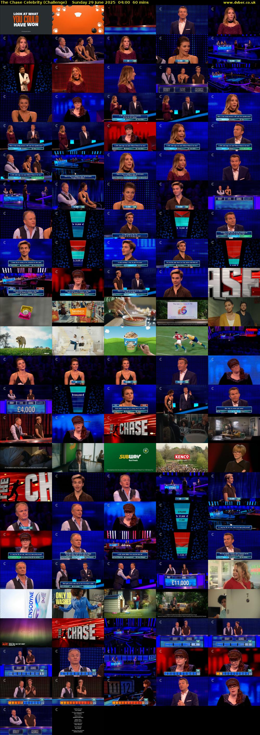 The Chase Celebrity (Challenge) Sunday 29 June 2025 04:00 - 05:00