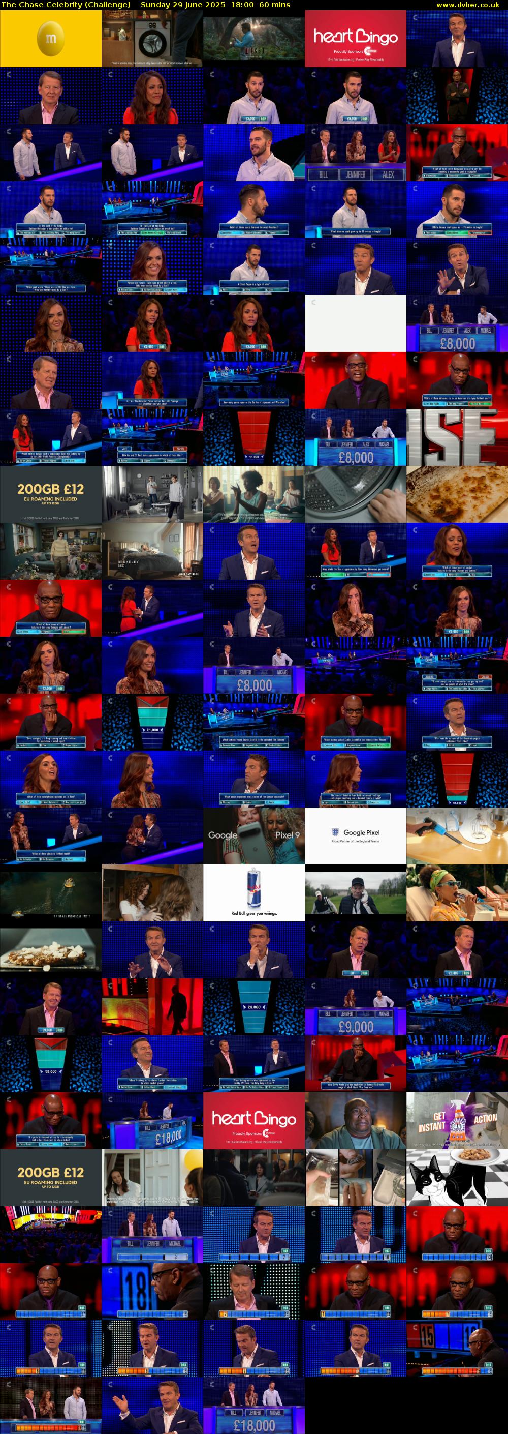 The Chase Celebrity (Challenge) Sunday 29 June 2025 18:00 - 19:00