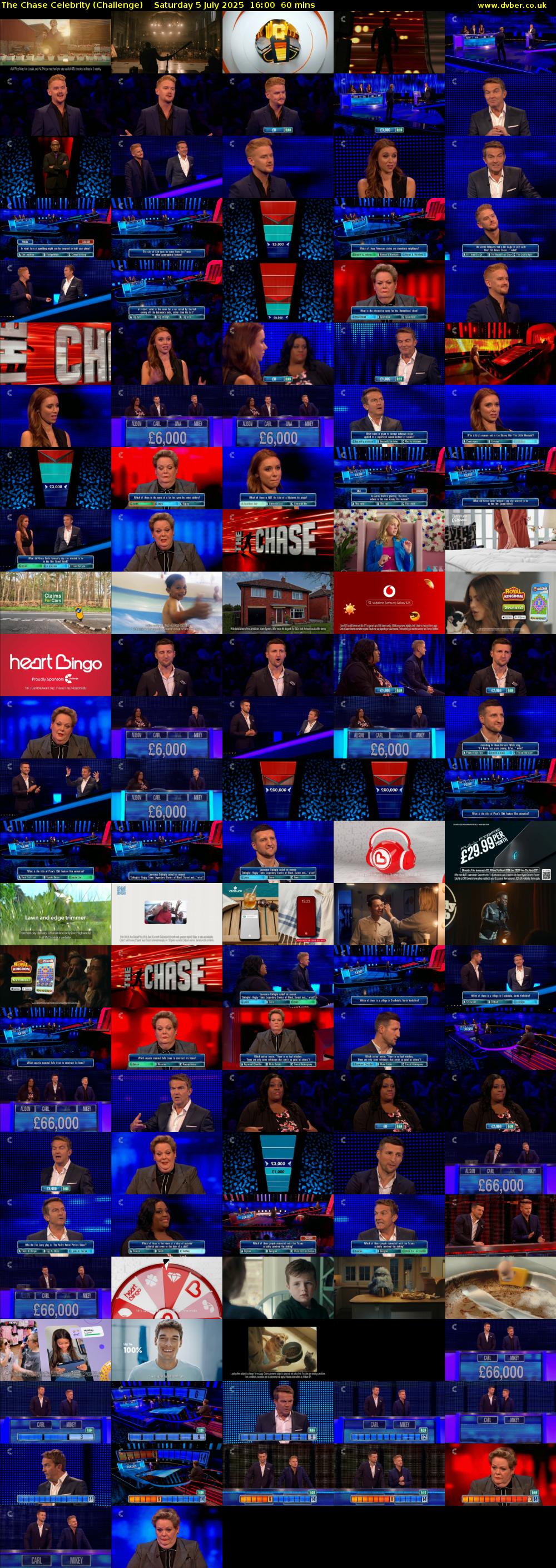 The Chase Celebrity (Challenge) Saturday 5 July 2025 16:00 - 17:00
