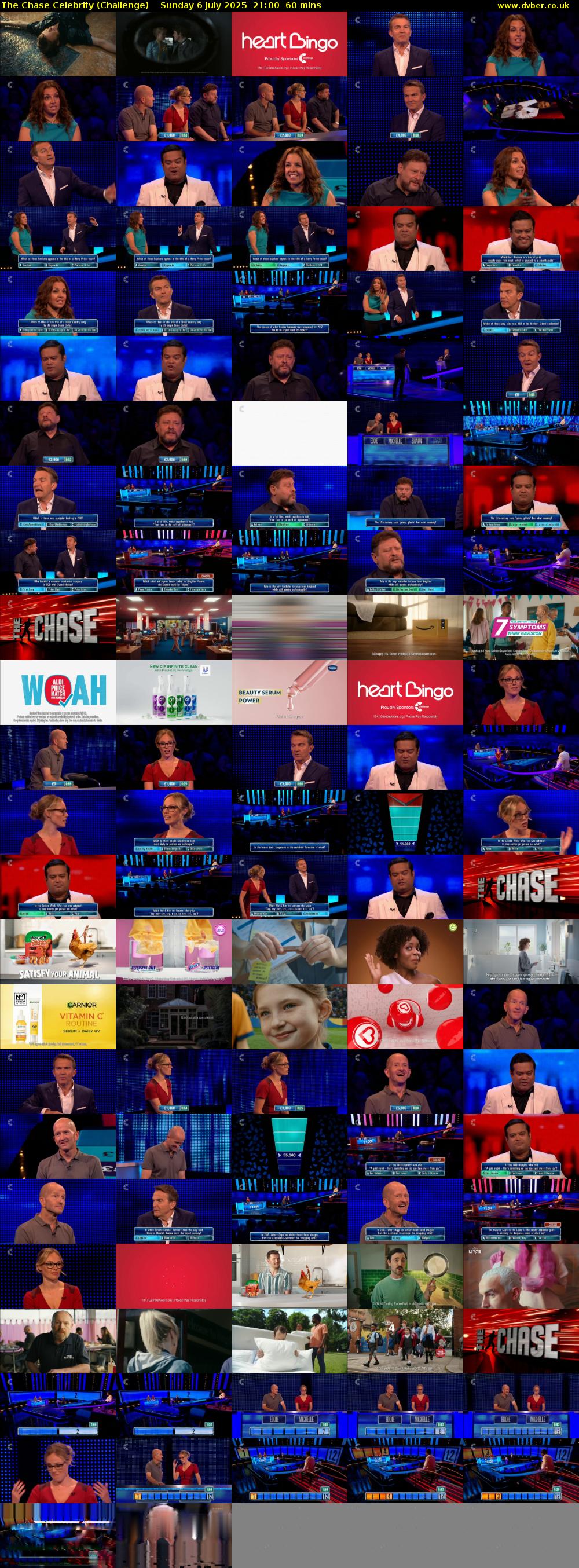 The Chase Celebrity (Challenge) Sunday 6 July 2025 21:00 - 22:00