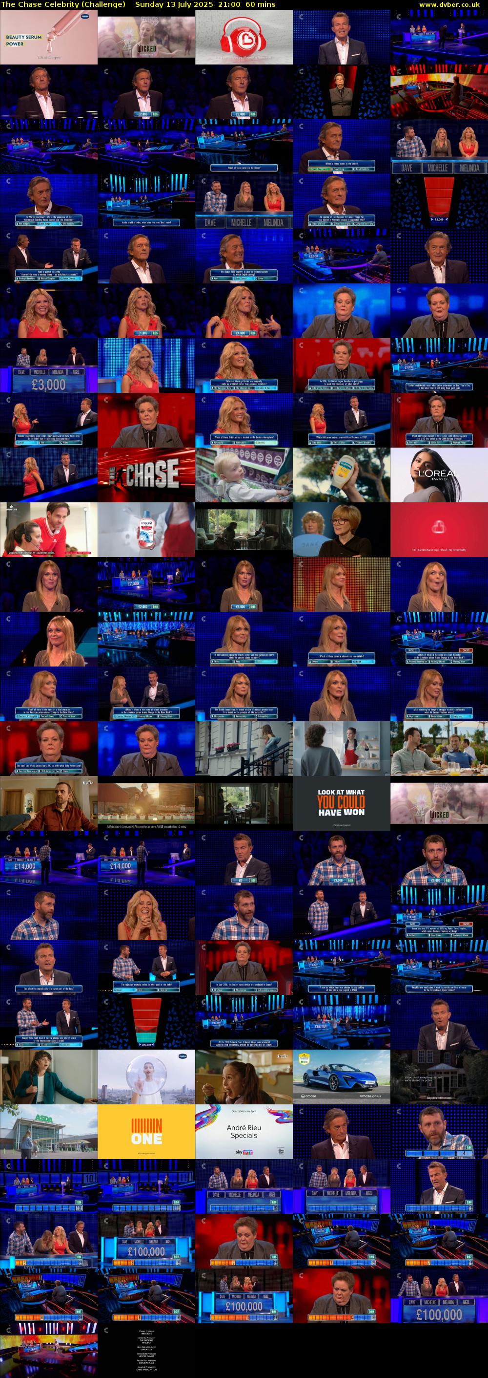 The Chase Celebrity (Challenge) Sunday 13 July 2025 21:00 - 22:00