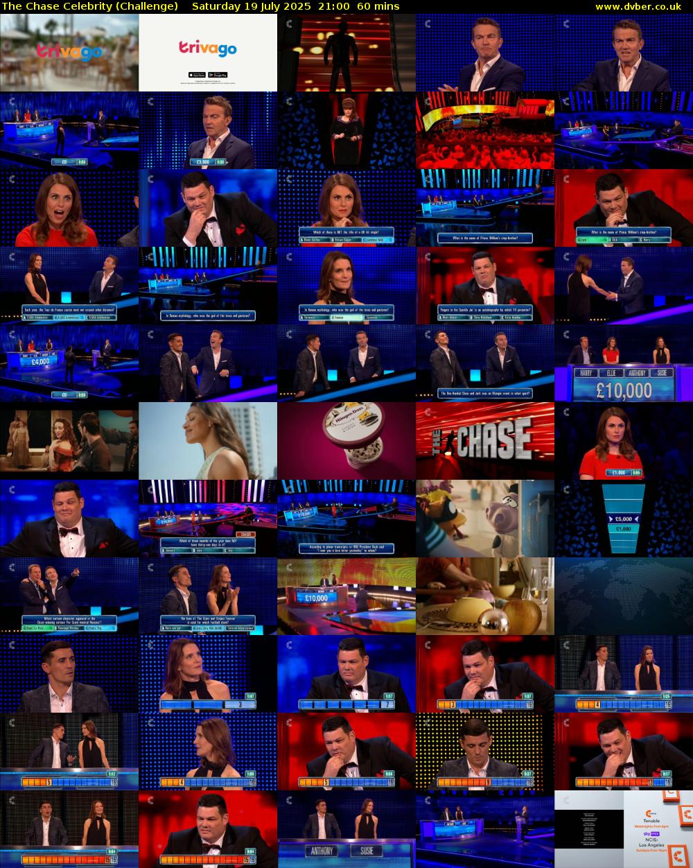 The Chase Celebrity (Challenge) Saturday 19 July 2025 21:00 - 22:00