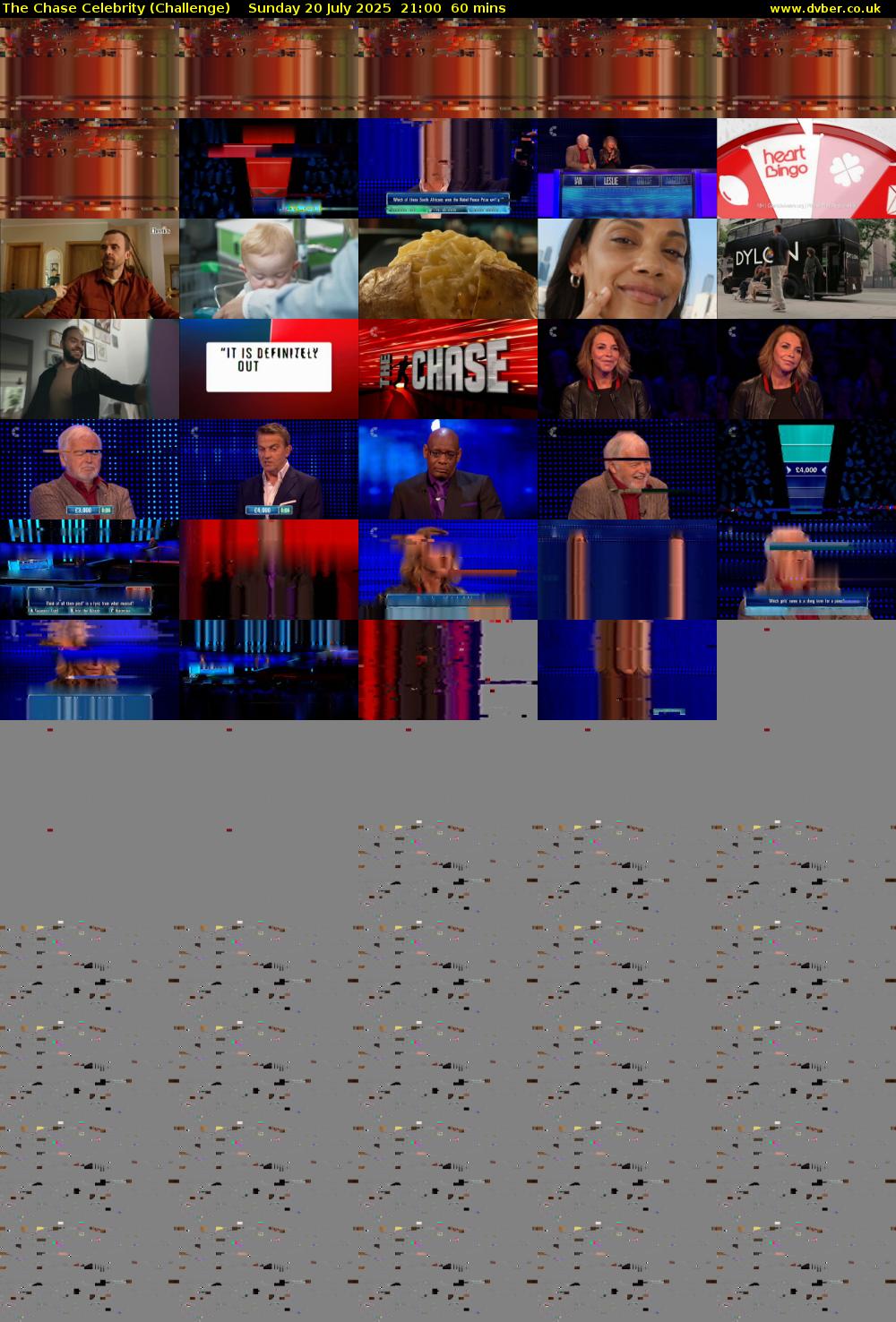 The Chase Celebrity (Challenge) Sunday 20 July 2025 21:00 - 22:00