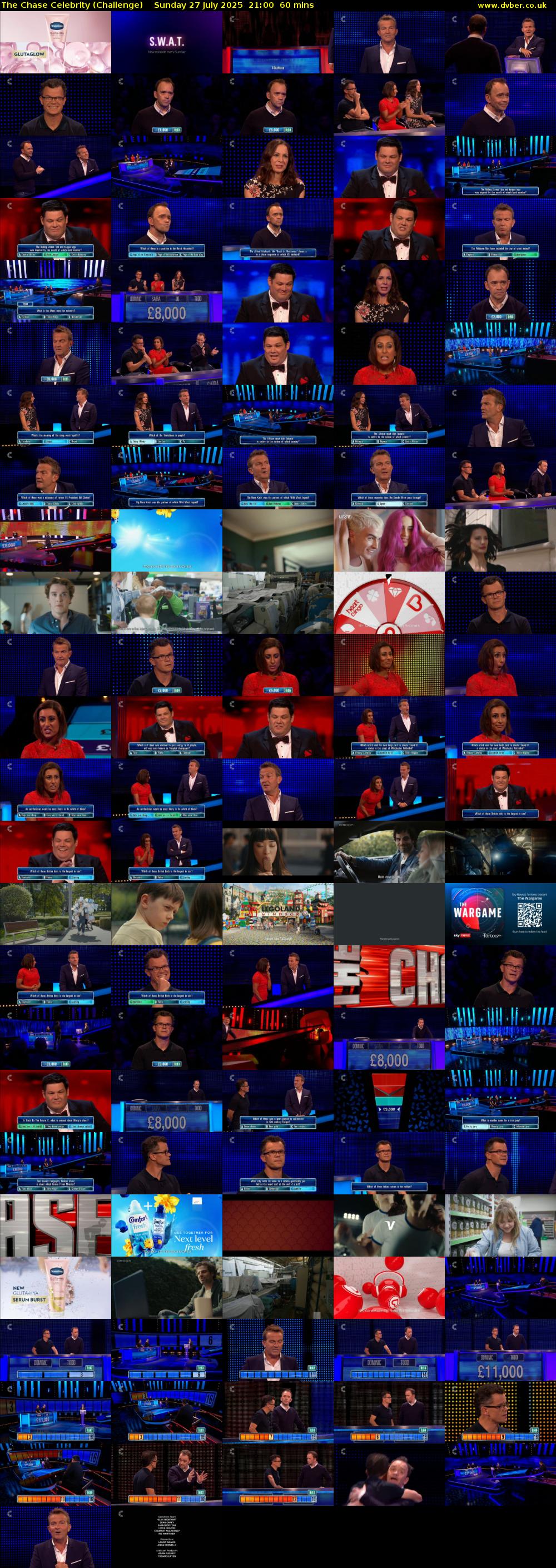 The Chase Celebrity (Challenge) Sunday 27 July 2025 21:00 - 22:00