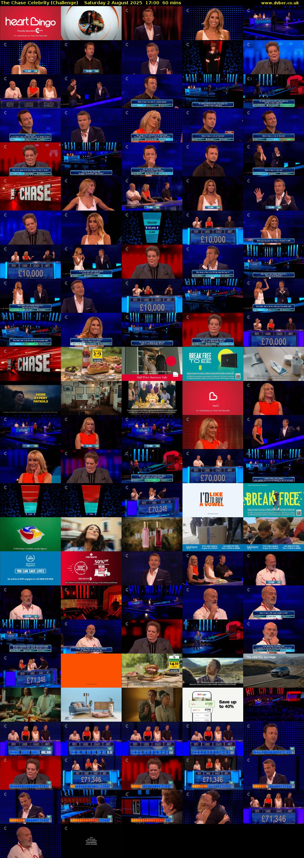 The Chase Celebrity (Challenge) Saturday 2 August 2025 17:00 - 18:00