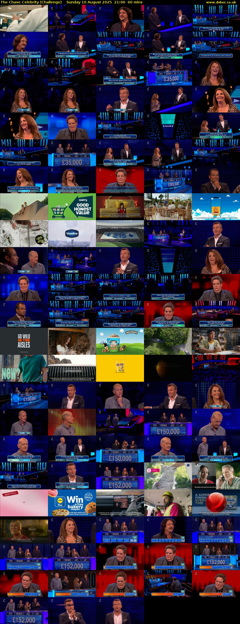 The Chase Celebrity (Challenge) Sunday 10 August 2025 21:00 - 22:00