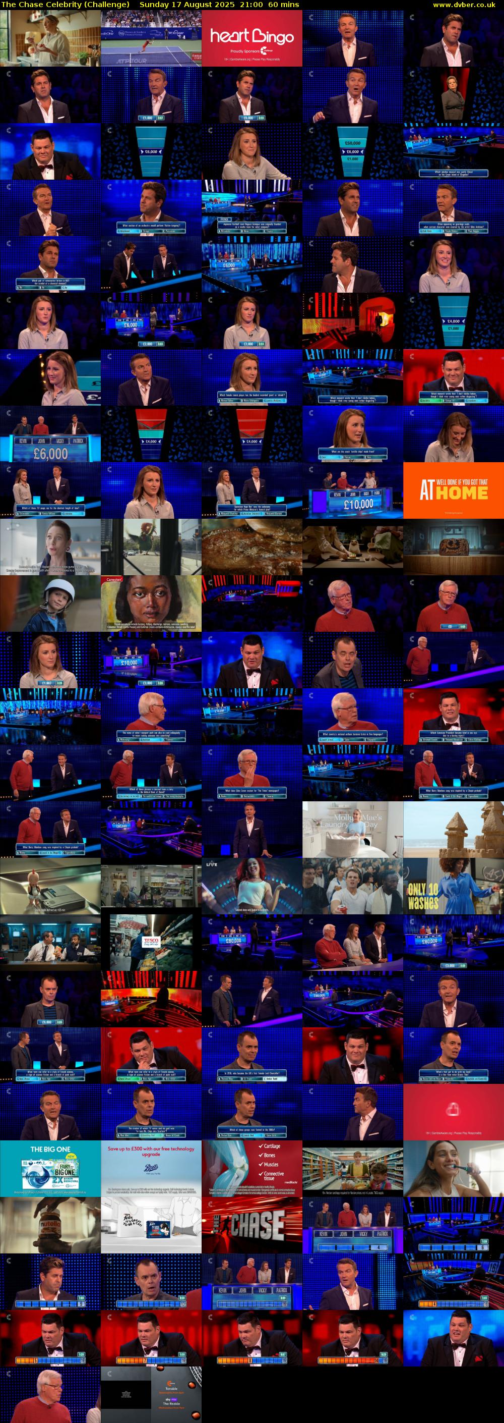 The Chase Celebrity (Challenge) Sunday 17 August 2025 21:00 - 22:00