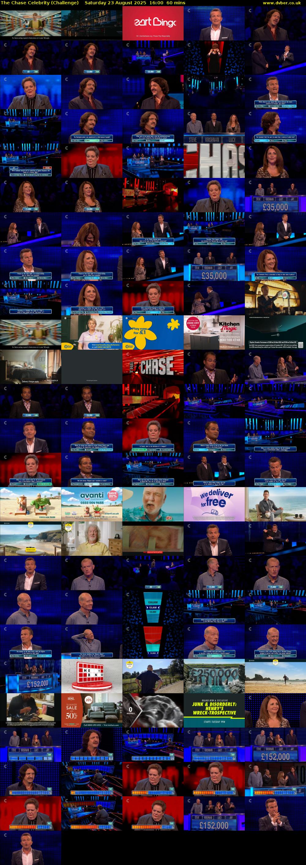 The Chase Celebrity (Challenge) Saturday 23 August 2025 16:00 - 17:00